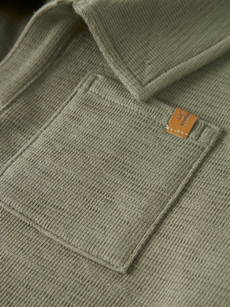 NMMFALK SS LOOSE POLO TOP LIL