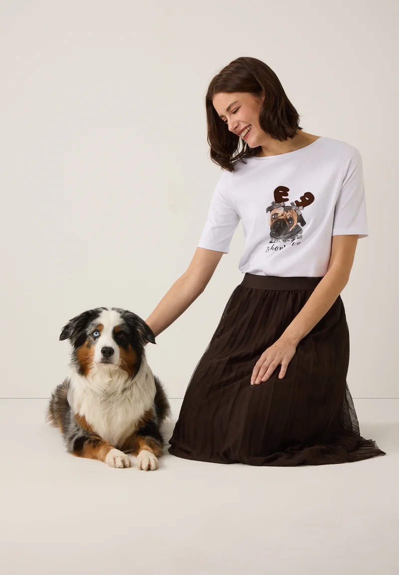 T-Shirt mit Frontprint