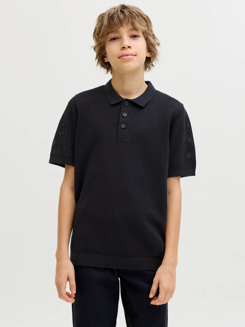 JJJESS KNIT POLO SS JNR