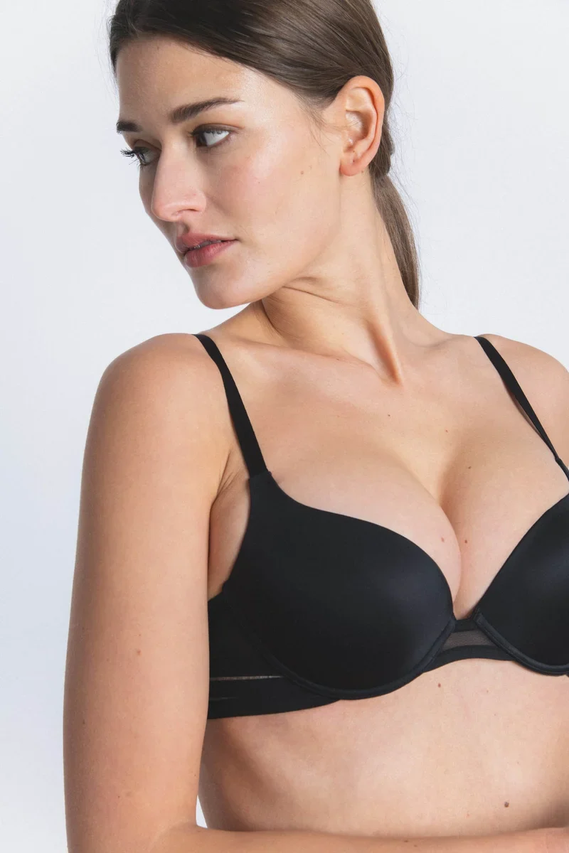 Lejaby - Nufit Push-Up Plunge BH Schwarz