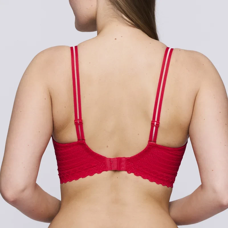 Primadonna Twist - East End gepolsterter BH in Herzform, Echtrot
