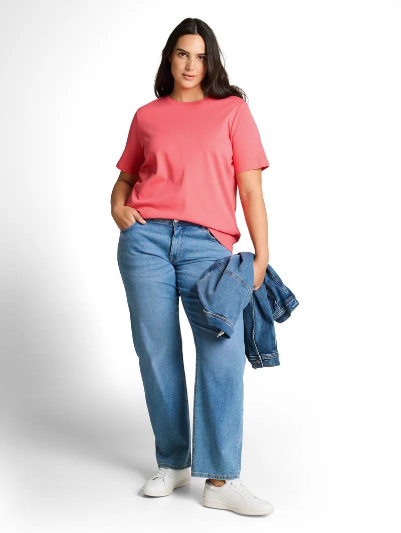 Plus Size - Basic T-Shirt aus Baumwolle