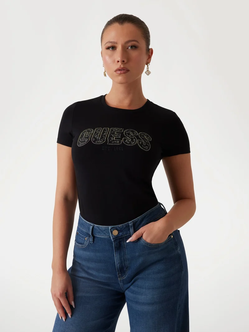 CN SS LOGO LACE TEE
