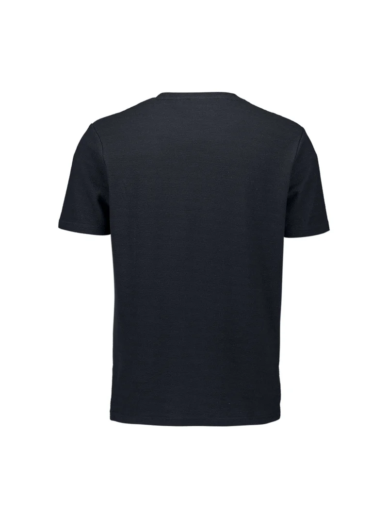 T-Shirt Crewneck Solid Jacquard