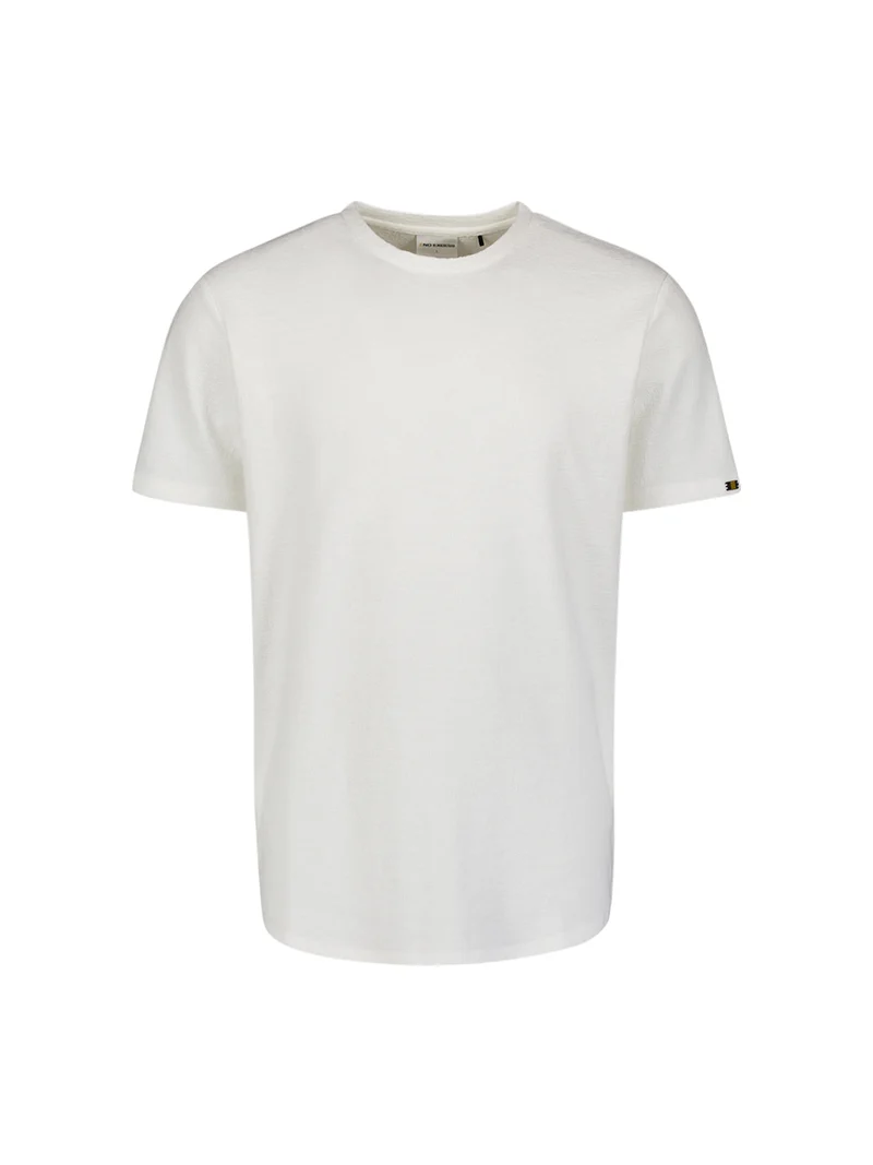 T-Shirt Crewneck Solid Jacquard