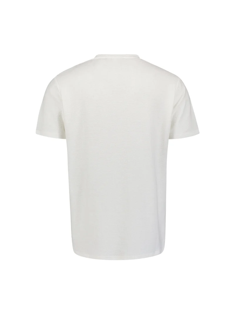 T-Shirt Crewneck Solid Jacquard
