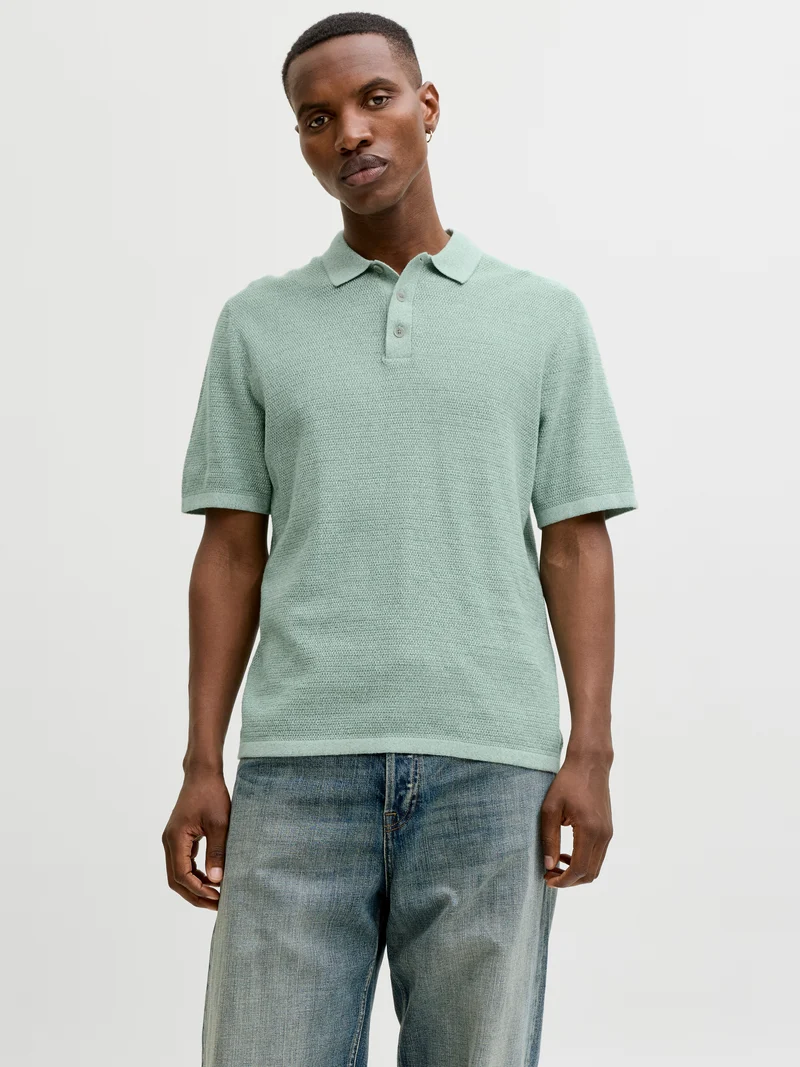 JJEGEORGE KNIT POLO SS SN