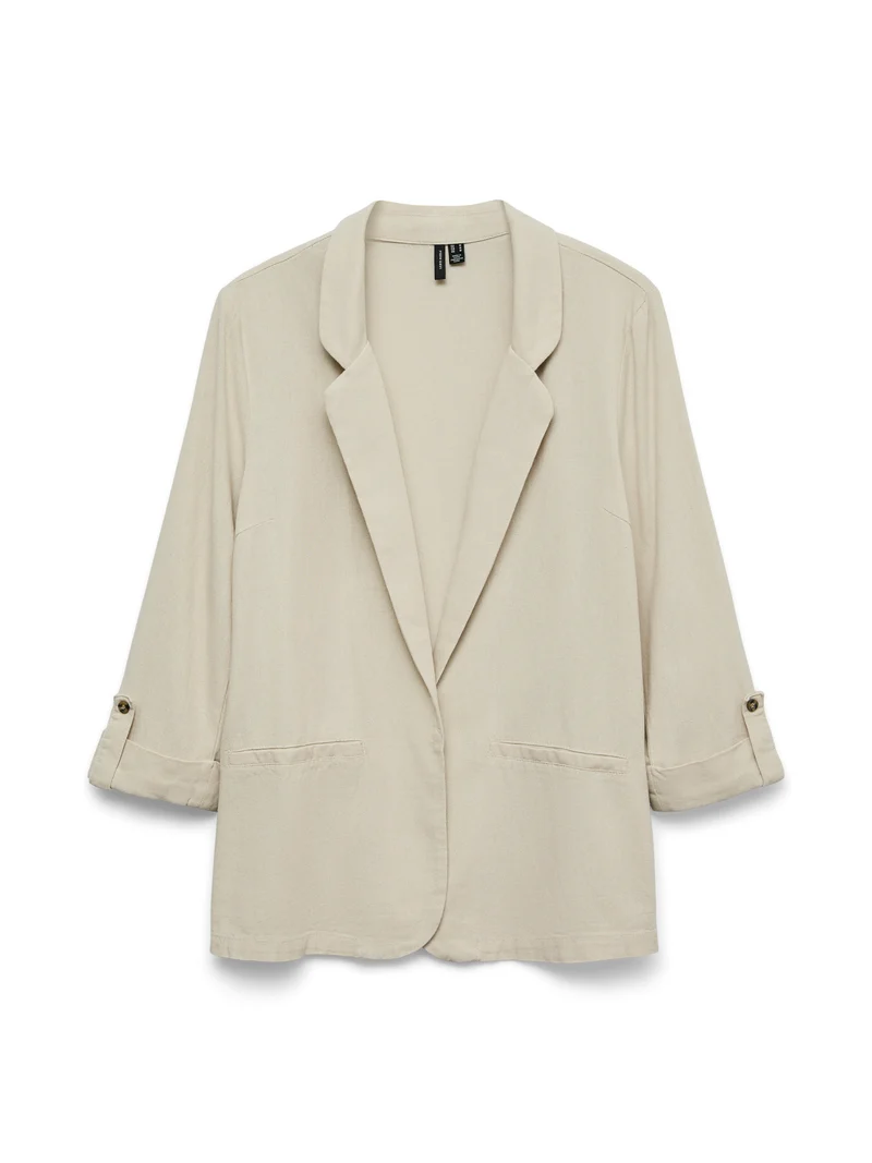 VMJESMILO LIN 3/4 LOOSE BLAZER WVN NOOS