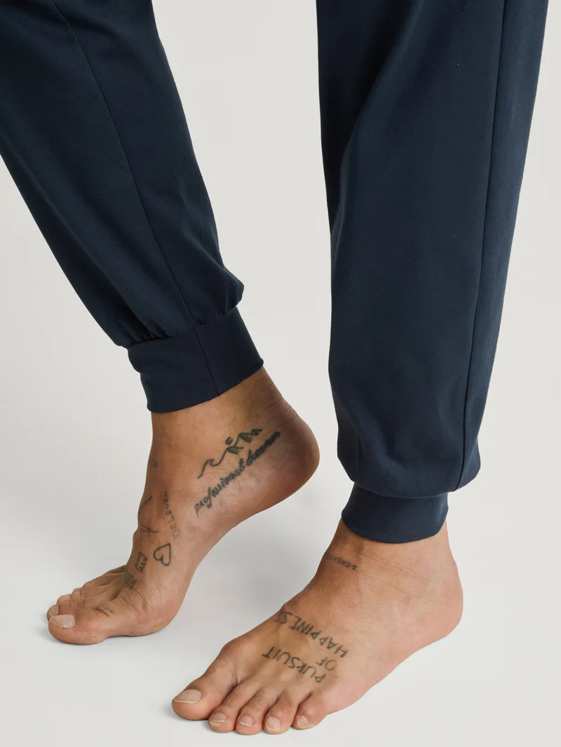 HERREN Pyjama mit Bündchen, pond green