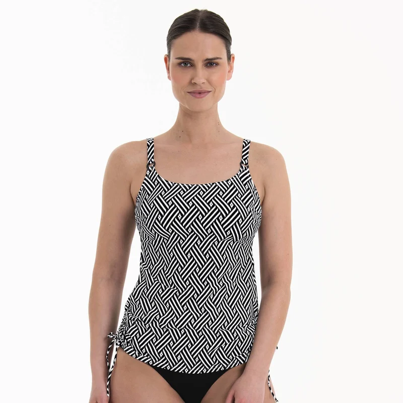 Anita Care Bademode - Style Latina Top Care Tankini Top Schwarz-Weiß