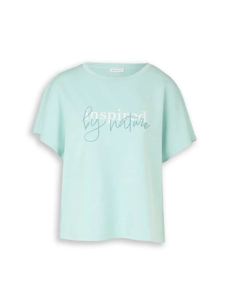Loose Fit Scuba T-Shirt mit Print
