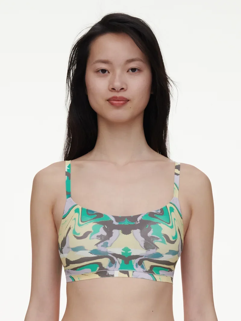 Chantelle – Softstretch-Bralette mit Polsterung, Chromatica-Wellen-Print