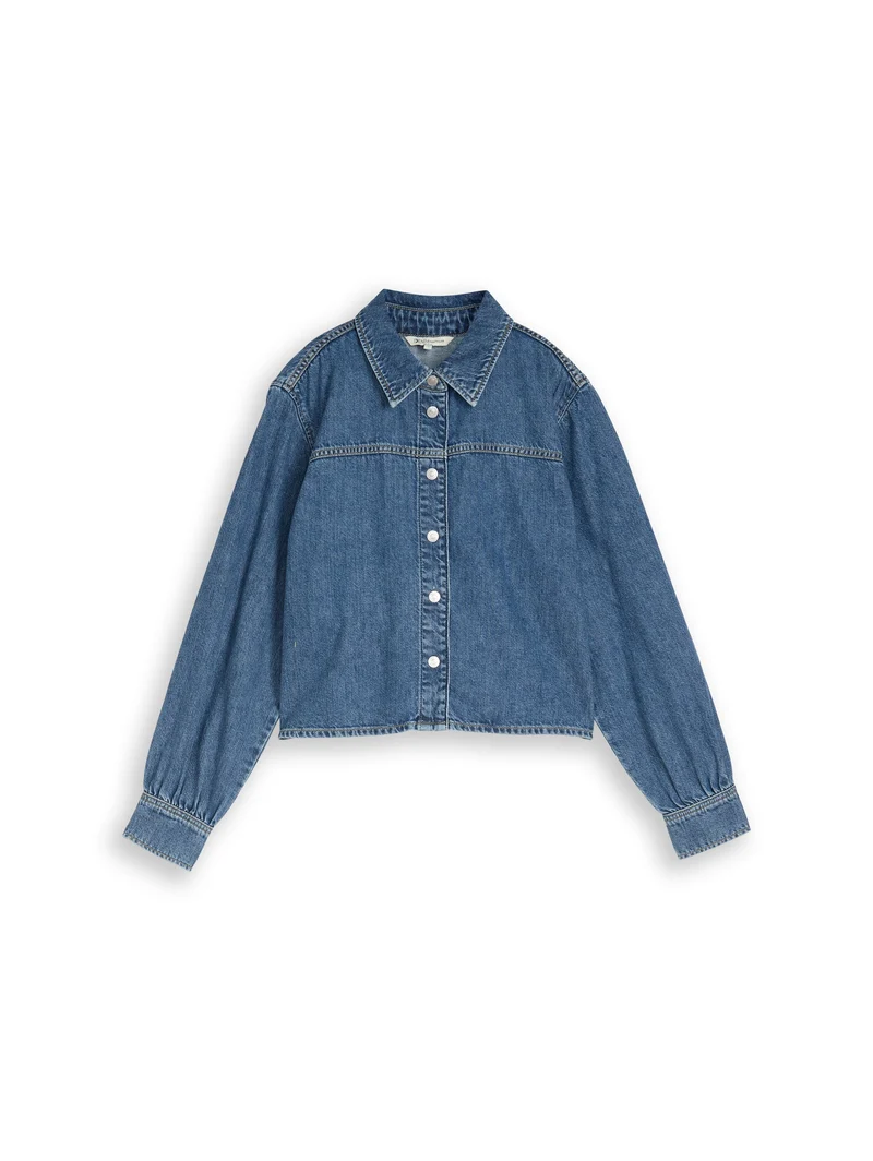 Boxy Fit Jeanshemd