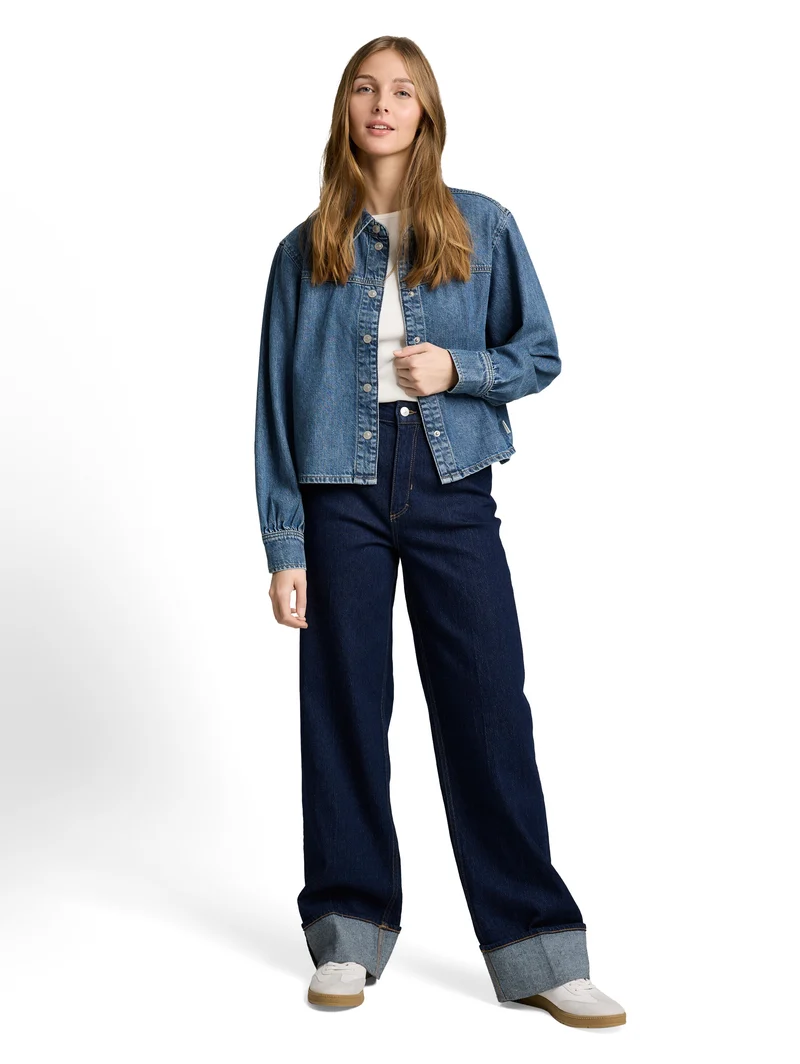 Boxy Fit Jeanshemd