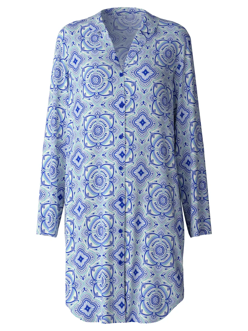 DAMEN Sleepshirt, dazzling blue