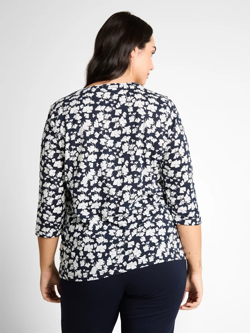 Plus Size - Langarmshirt mit Muster