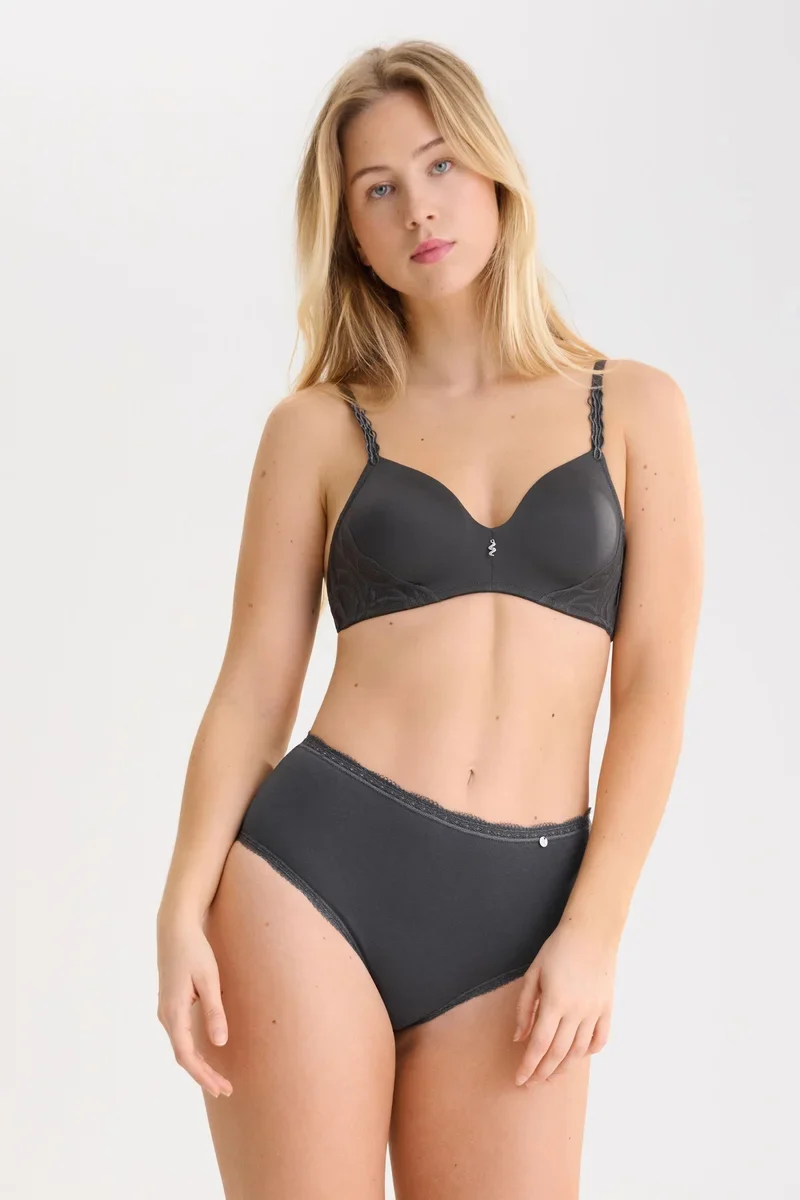 Lisca - Everyday High Waisted Slip Anthrazitgrau