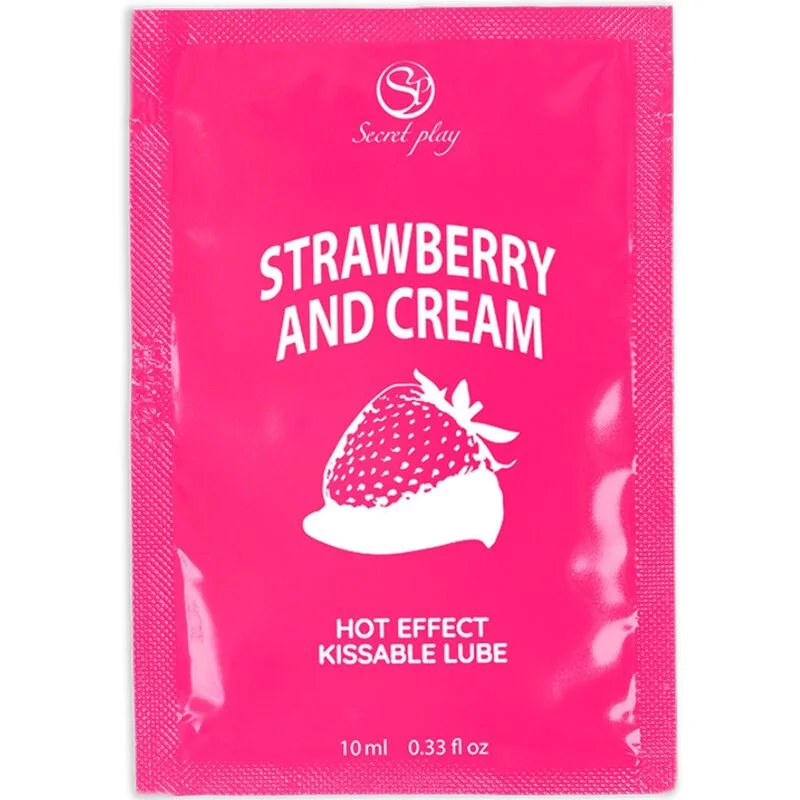 SECRETPLAY - EINZELDOSIS-GLEITMITTEL ERDBEER & CREME 10 ML