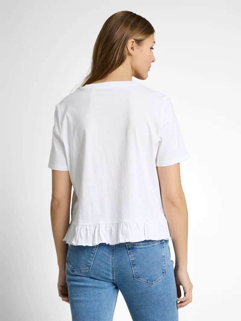 T-Shirt mit Volants
