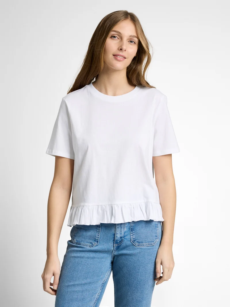 T-Shirt mit Volants