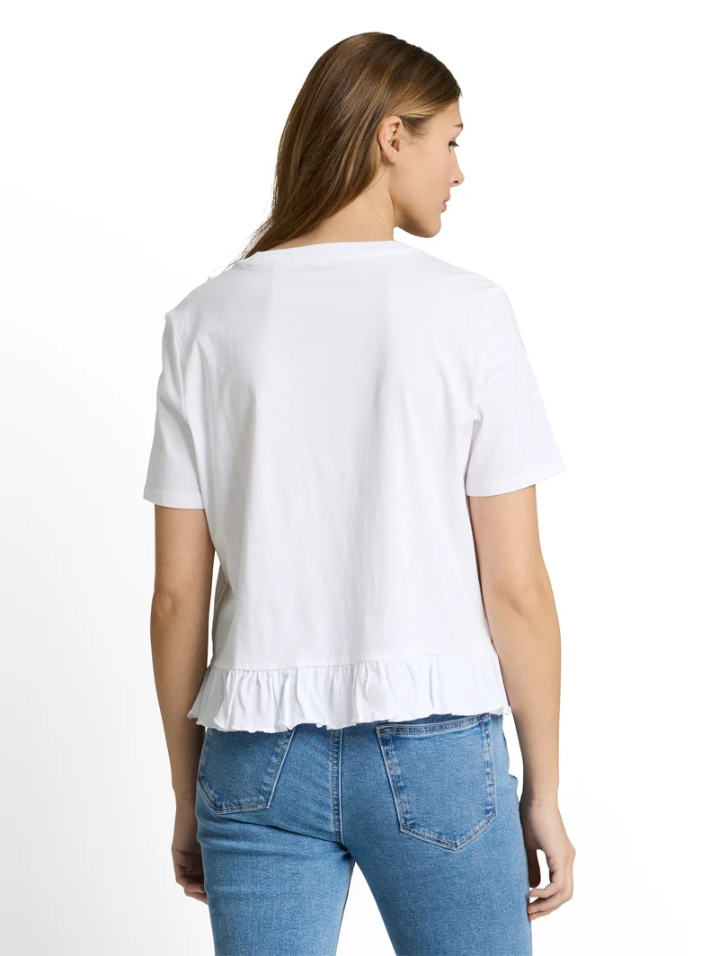 T-Shirt mit Volants