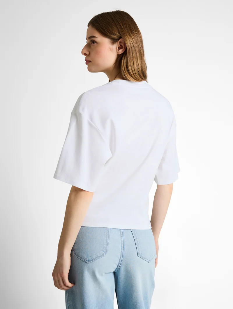 T-Shirt mit Knotendetail