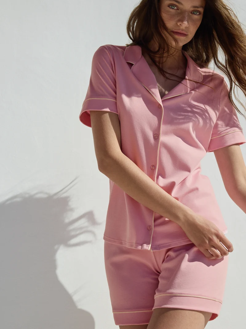 DAMEN Pyjama kurz, cherry blossom