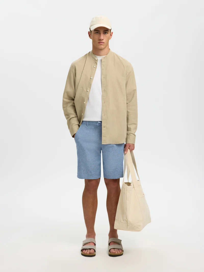 SLMREGULAR-BRODY LINEN BLD SHORTS NOOS
