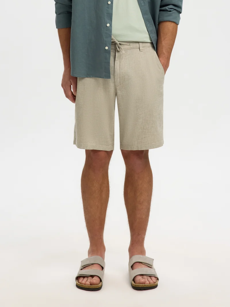 SLMREGULAR-BRODY LINEN BLD SHORTS NOOS