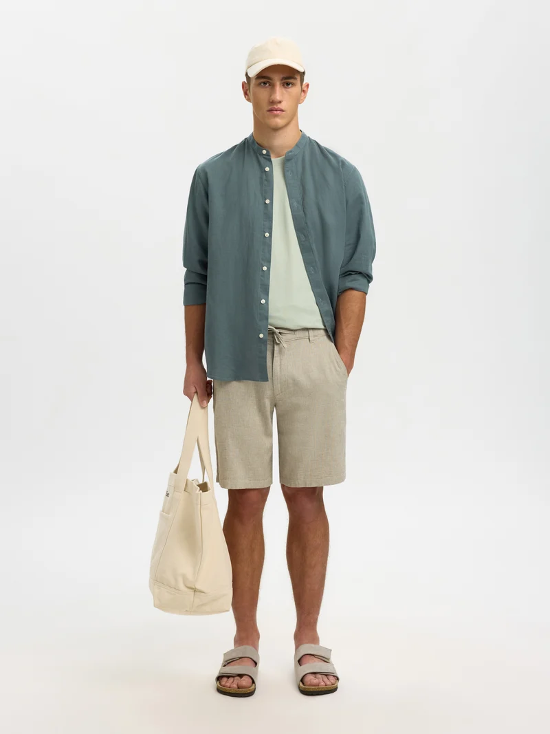 SLMREGULAR-BRODY LINEN BLD SHORTS NOOS