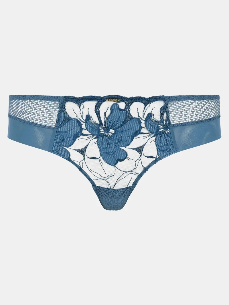 Chantelle – Fleurs Signature Revealing Shorty Jeans Blauer Denim