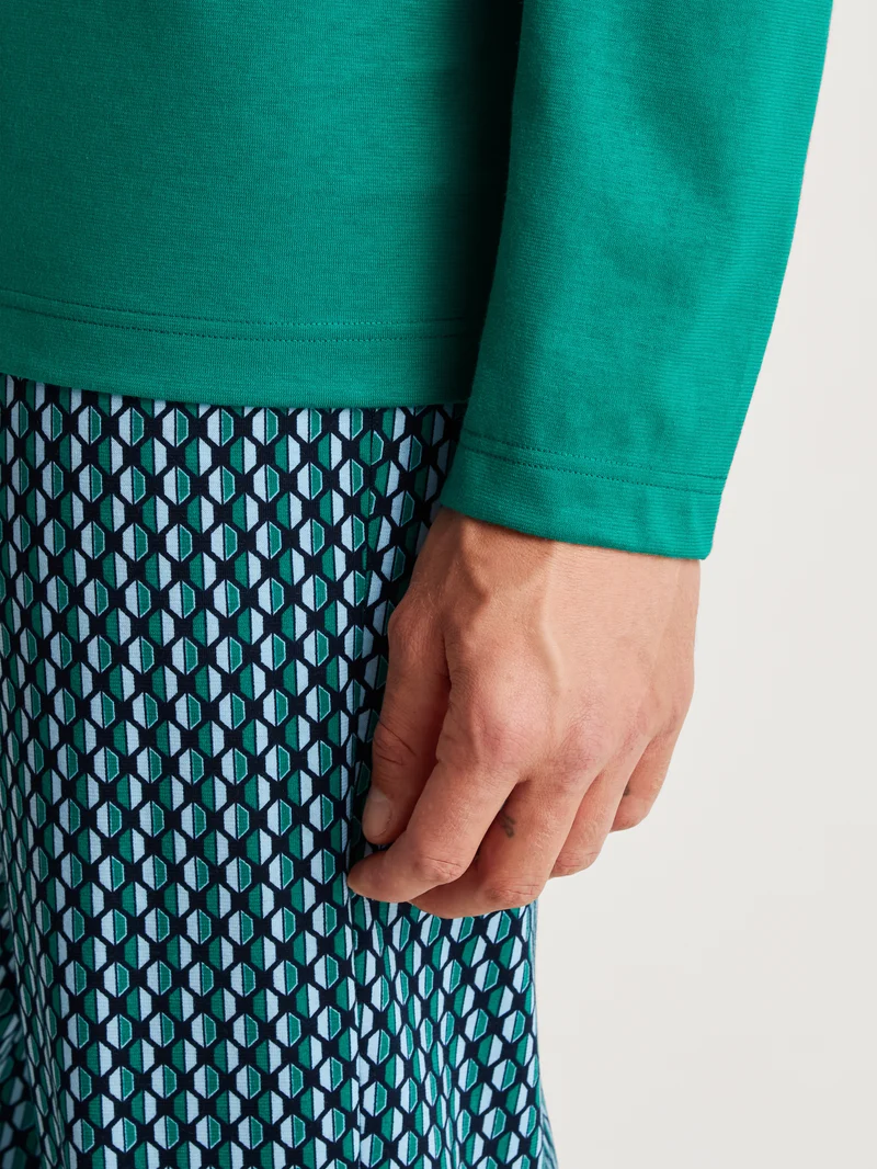 HERREN Pyjama, pond green