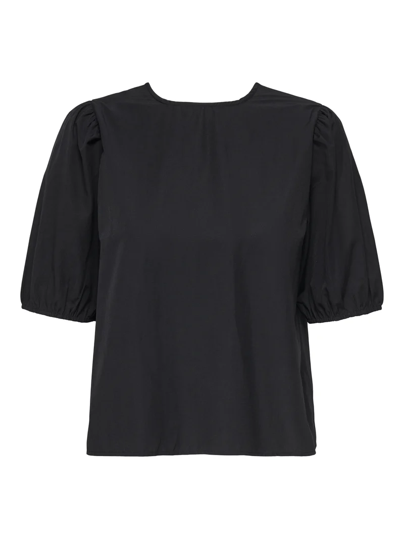ONLJENNA S/S TIE 2-WAY TOP WVN NOOS