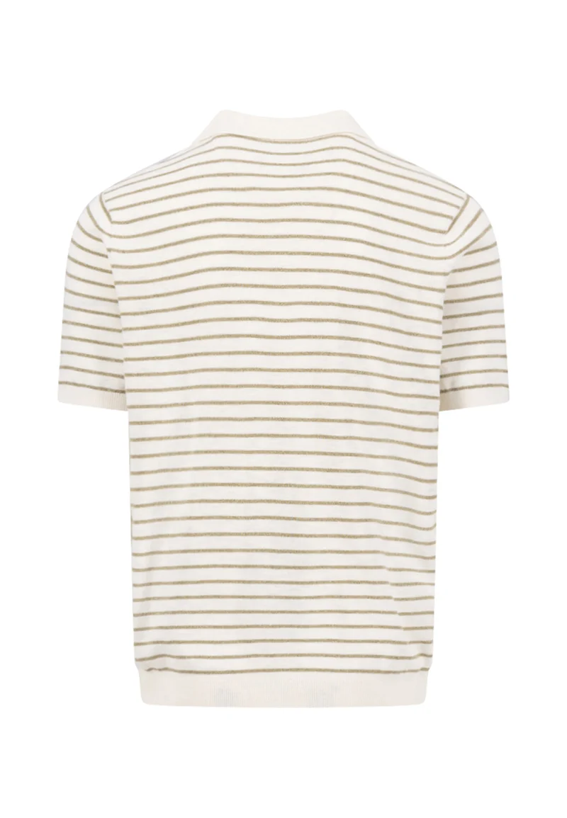 Polo, striped, Cotton Linen