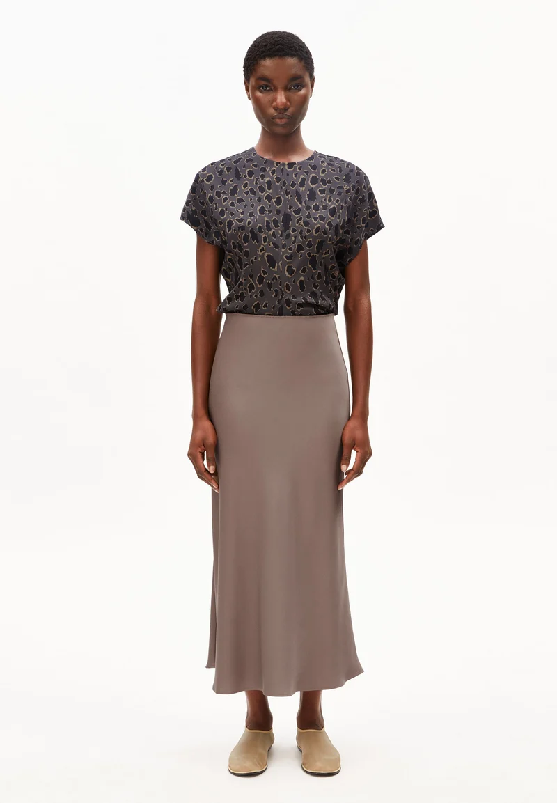 LENOVAA SATIN SLIP-SKIRT