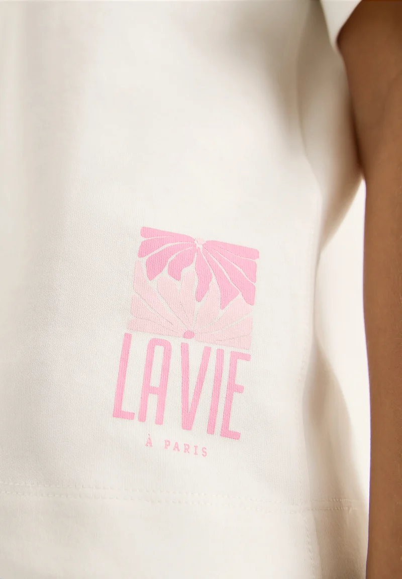 Kurzarm Sweatshirt mit Backprint