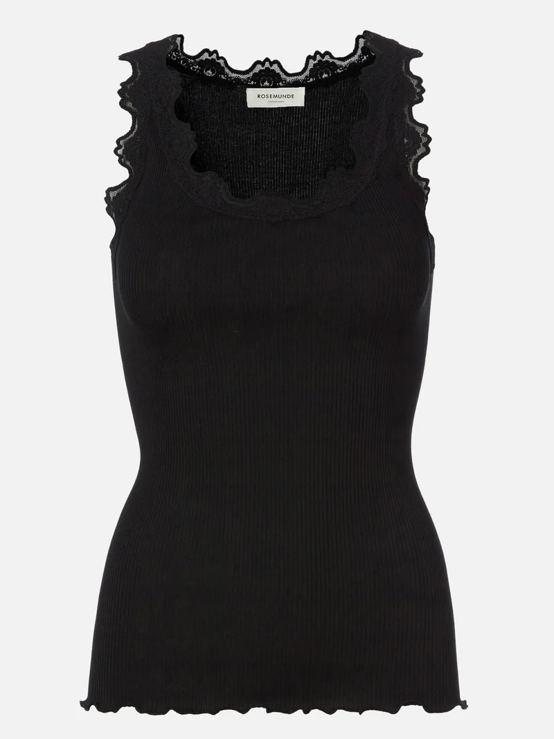 Silk top w/ lace