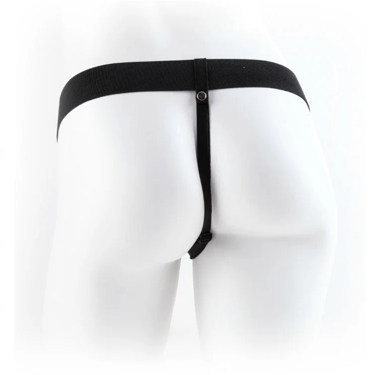 FETISH FANTASY SERIES - 9 HOHL STRAP-ON MIT BÄLLEN 22,9 CM FLEISCH
