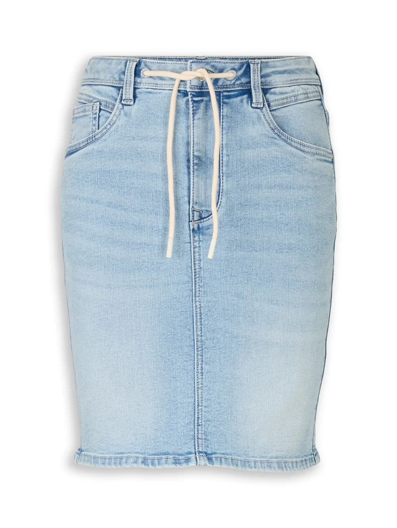 Jeansrock mit Kordelzug