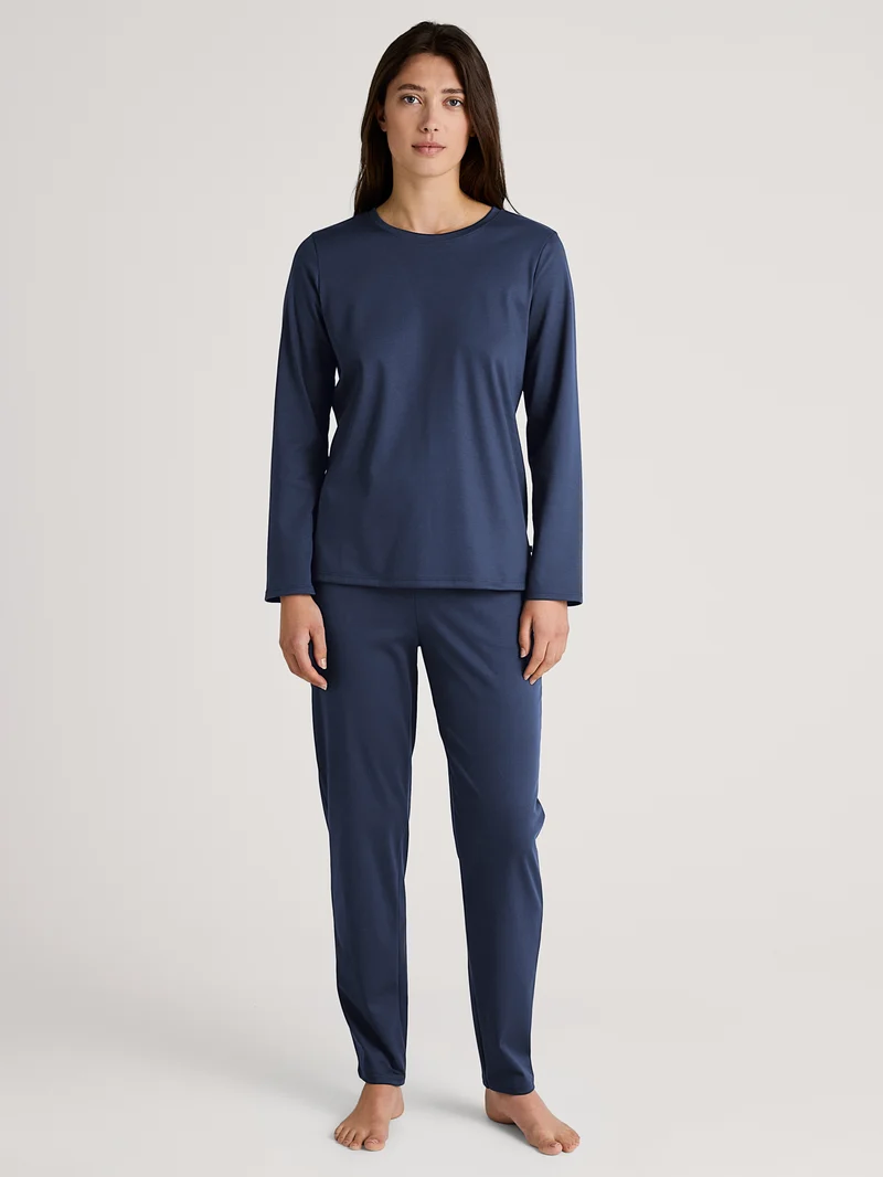 DAMEN Shirt langarm, peacoat blue