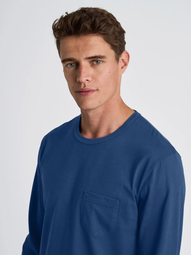 HERREN Pyjama, pottery blue