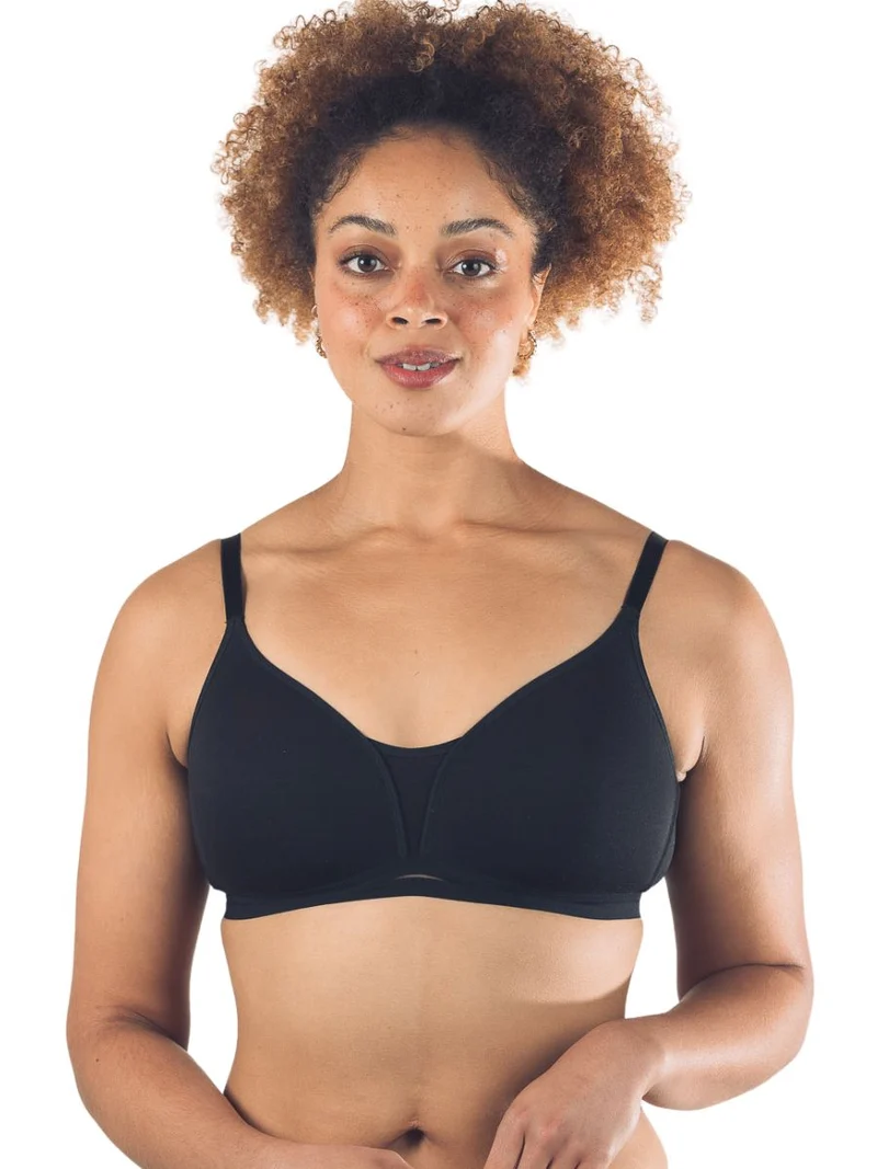 Royce – Posie geformter T-Shirt-BH in Schwarz