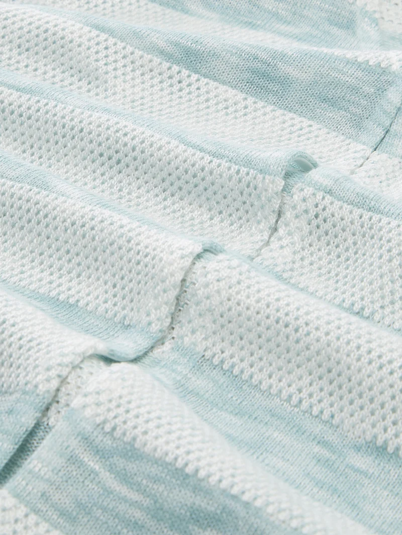 Cardigan mit V-Ausschnitt und Streifenmuster