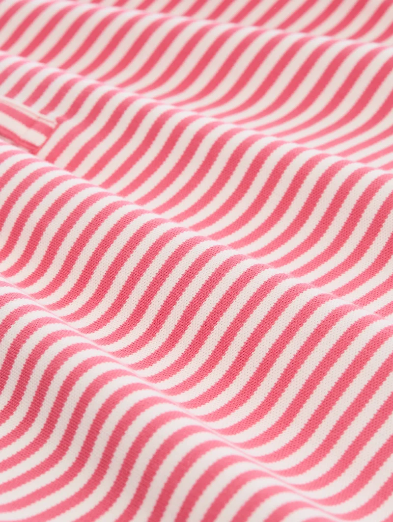 Piqué Poloshirt mit Streifenmuster