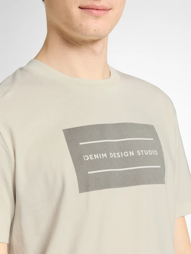 Basic T-Shirt mit Logo-Print