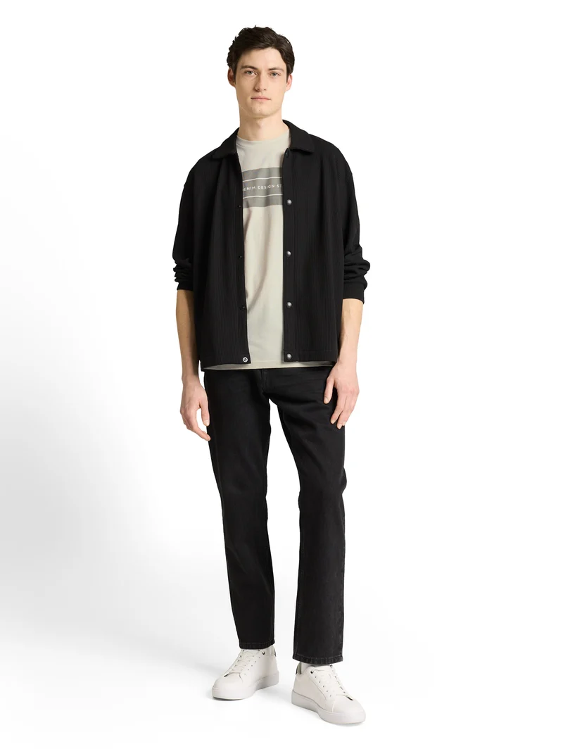 Basic T-Shirt mit Logo-Print