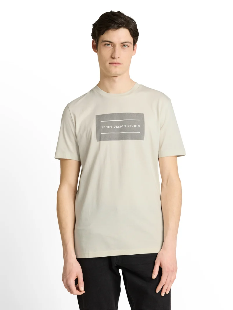 Basic T-Shirt mit Logo-Print