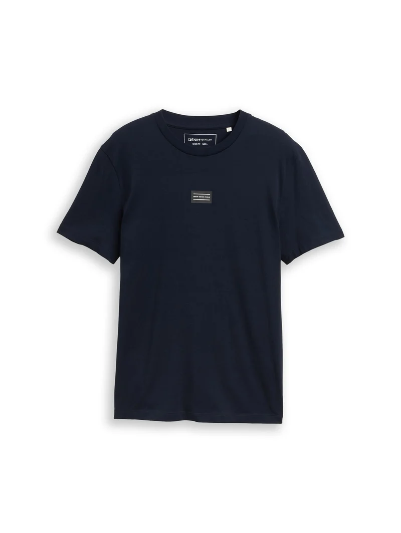 Basic T-Shirt mit Logo-Print