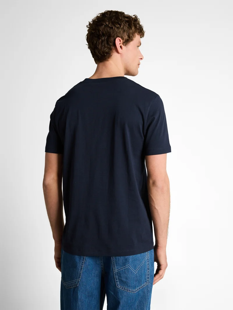 Basic T-Shirt mit Logo-Print