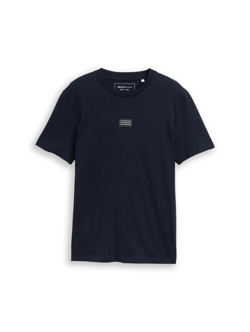 Basic T-Shirt mit Logo-Print